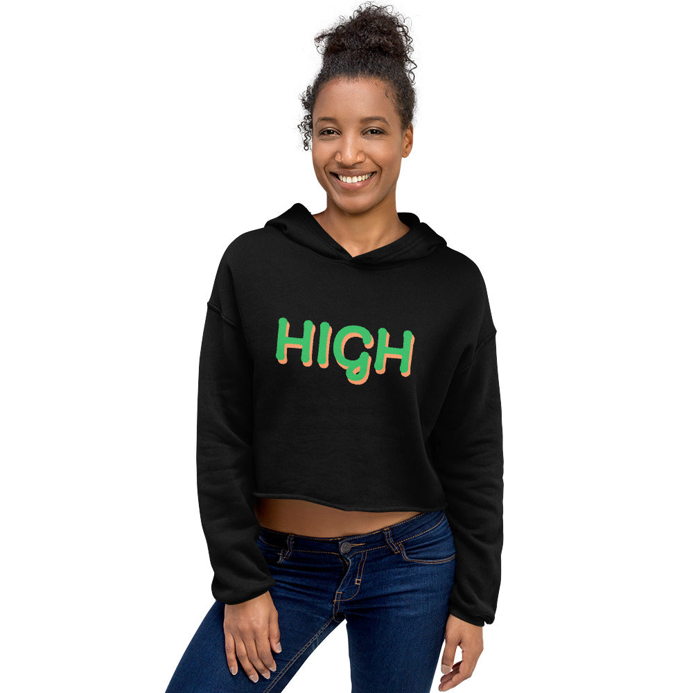 High crop deals top hoodie